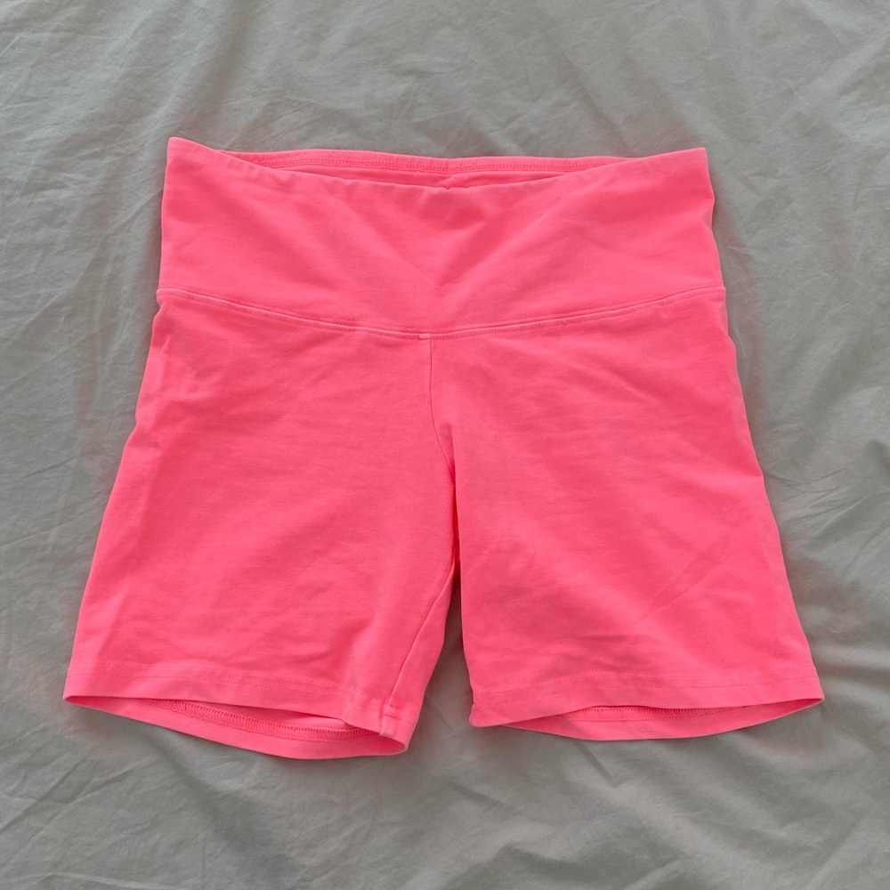 TNA hot pink biker shorts